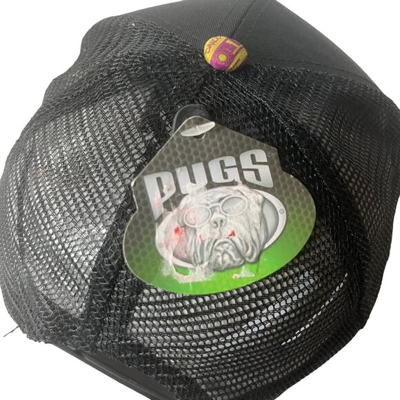 Pugs Baseball Hat Old School Music Cassette Tape Deck Flat Bill Mesh New - Picture 8 of 13